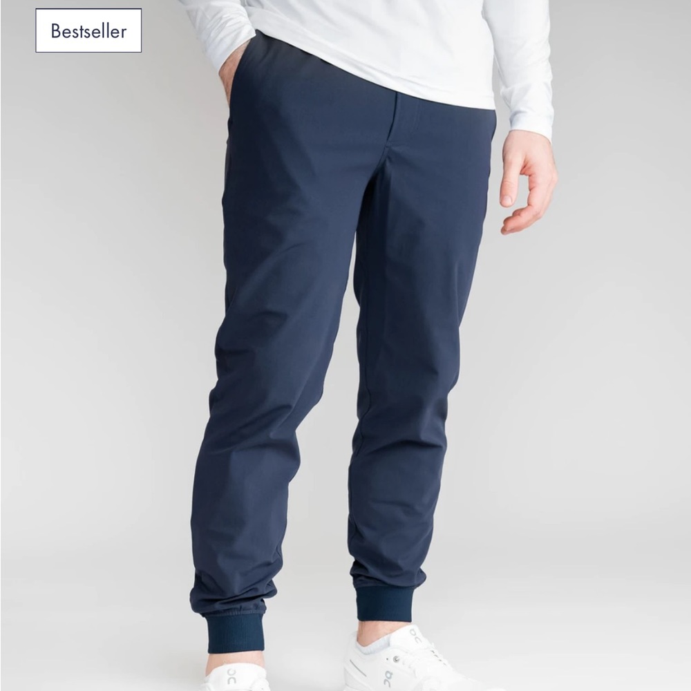 Rhoback Delta Anchor Navy/Gray Performance Joggers Pants Men’s Size Medium